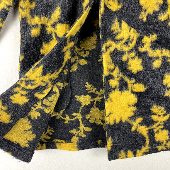 Pomodoro Mohair Blend Jacket Coat Women 8 Floral Pocket Collarless Made in Italy - Picture 2 of 16